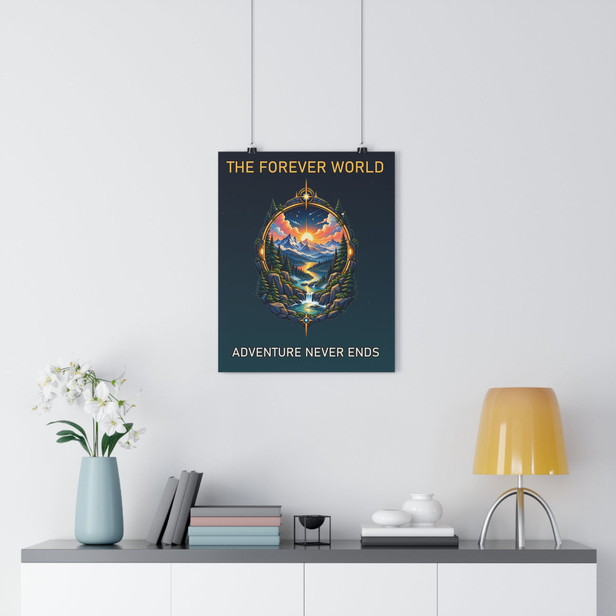 The Forever World Eternal Horizon 16" x 20" Fine Art Paper Poster