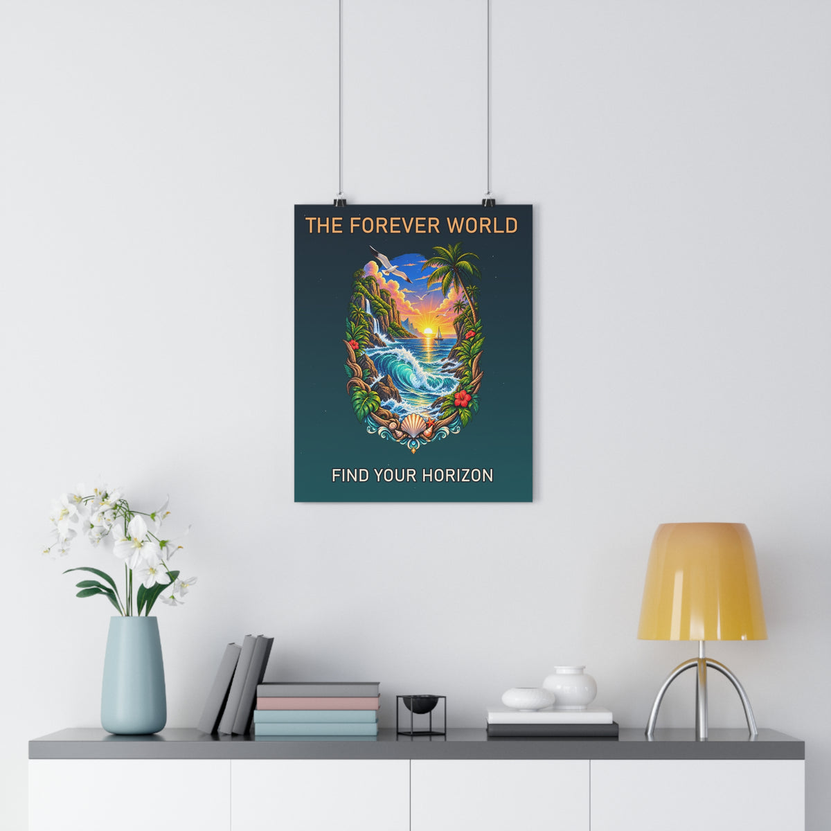The Forever World Ocean Realm 16" x 20" Fine Art Paper Poster