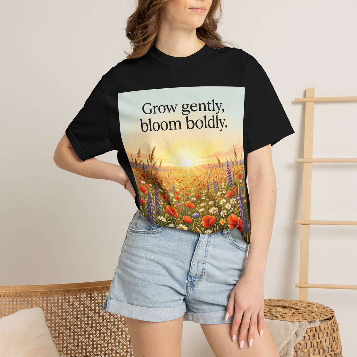 Wildflower Sunrise Premium Garment-Dyed T-Shirt | Comfort Colors 1717