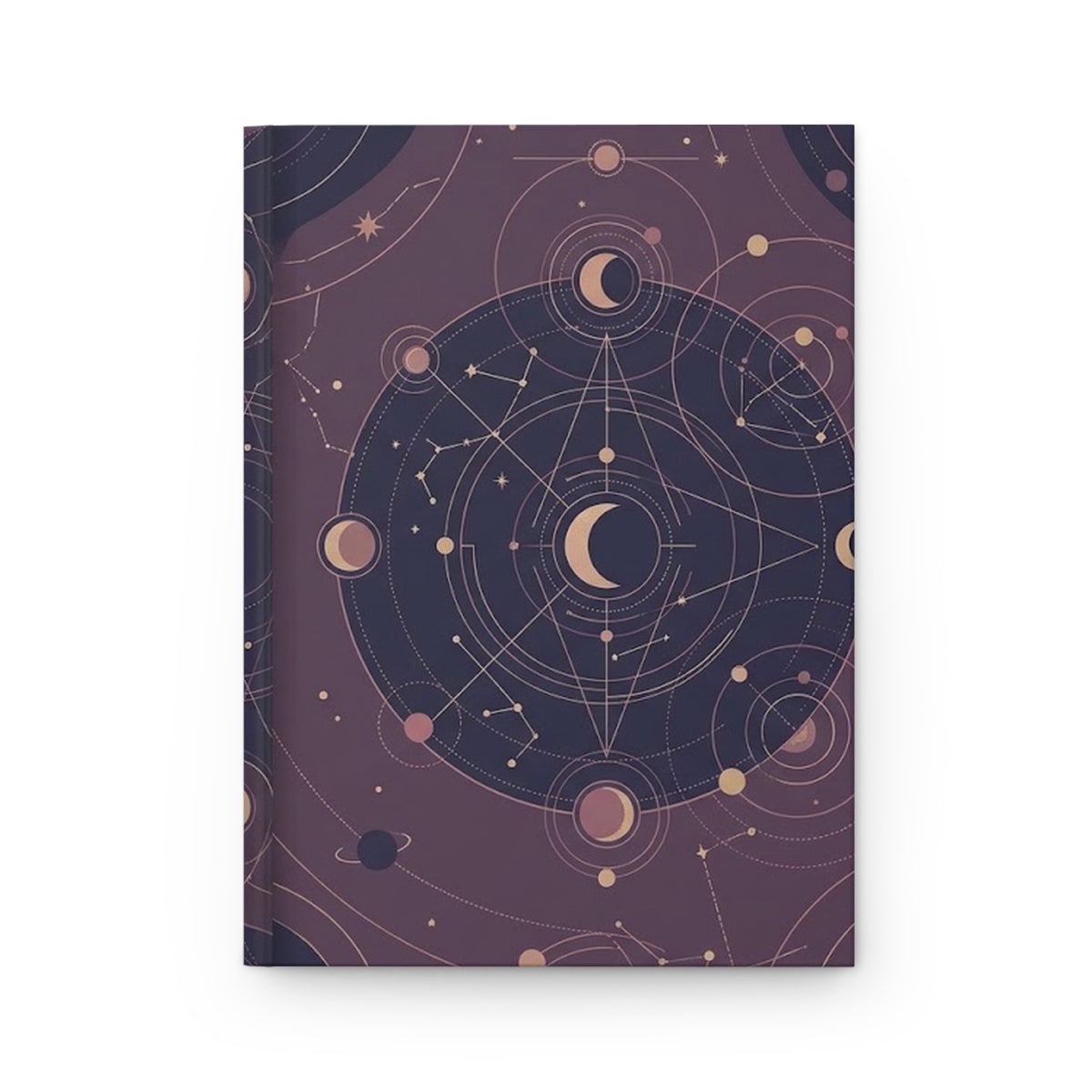 Celestial Geometry Hardcover Journal - Matte Lined Notebook