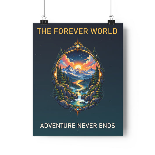 The Forever World Eternal Horizon 16" x 20" Fine Art Paper Poster