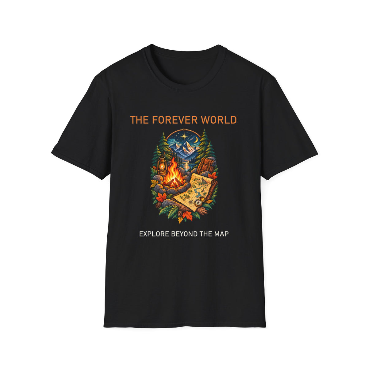 The Forever World Campfire Quest Unisex Softstyle T-Shirt