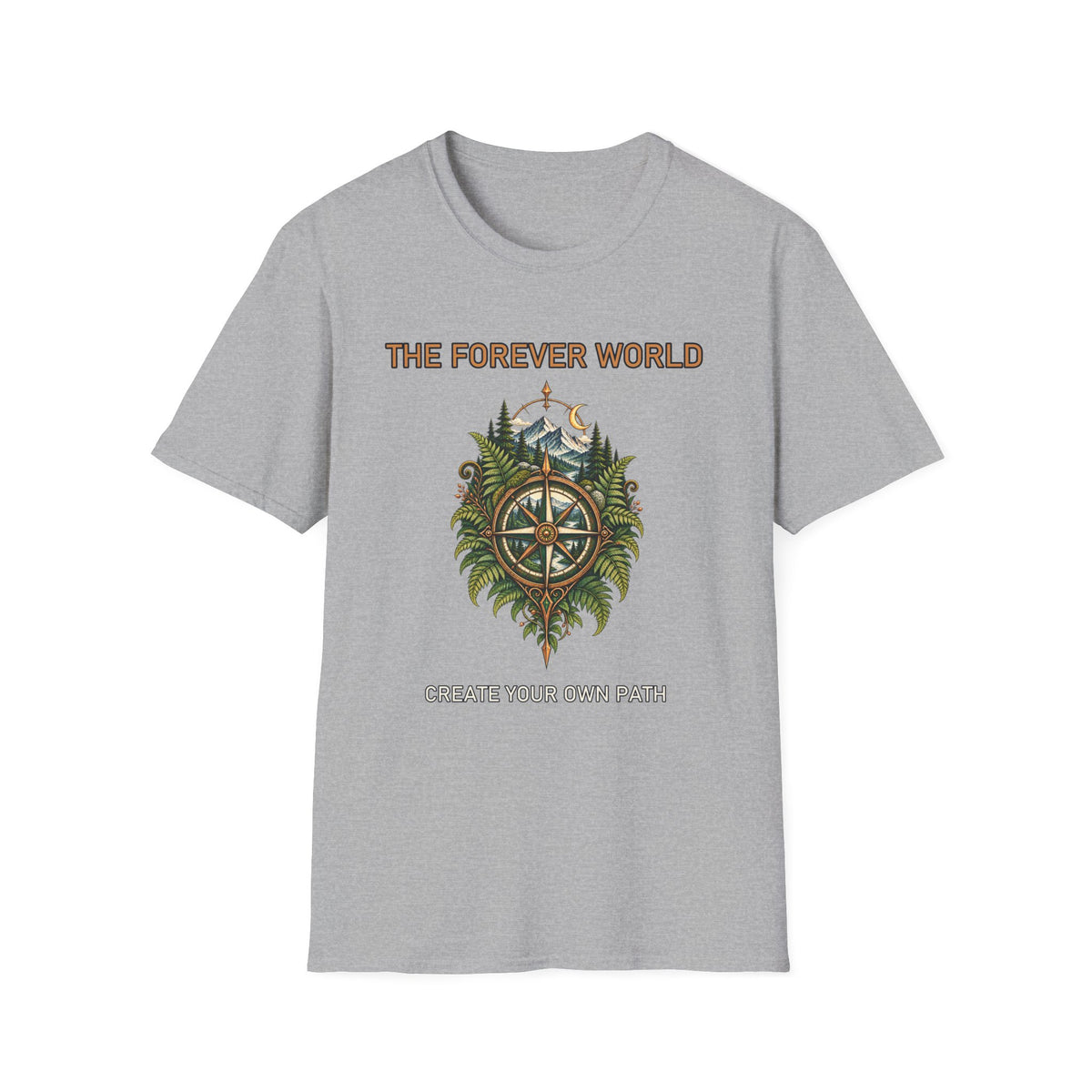 The Forever World Wildlands Compass Unisex Softstyle T-Shirt