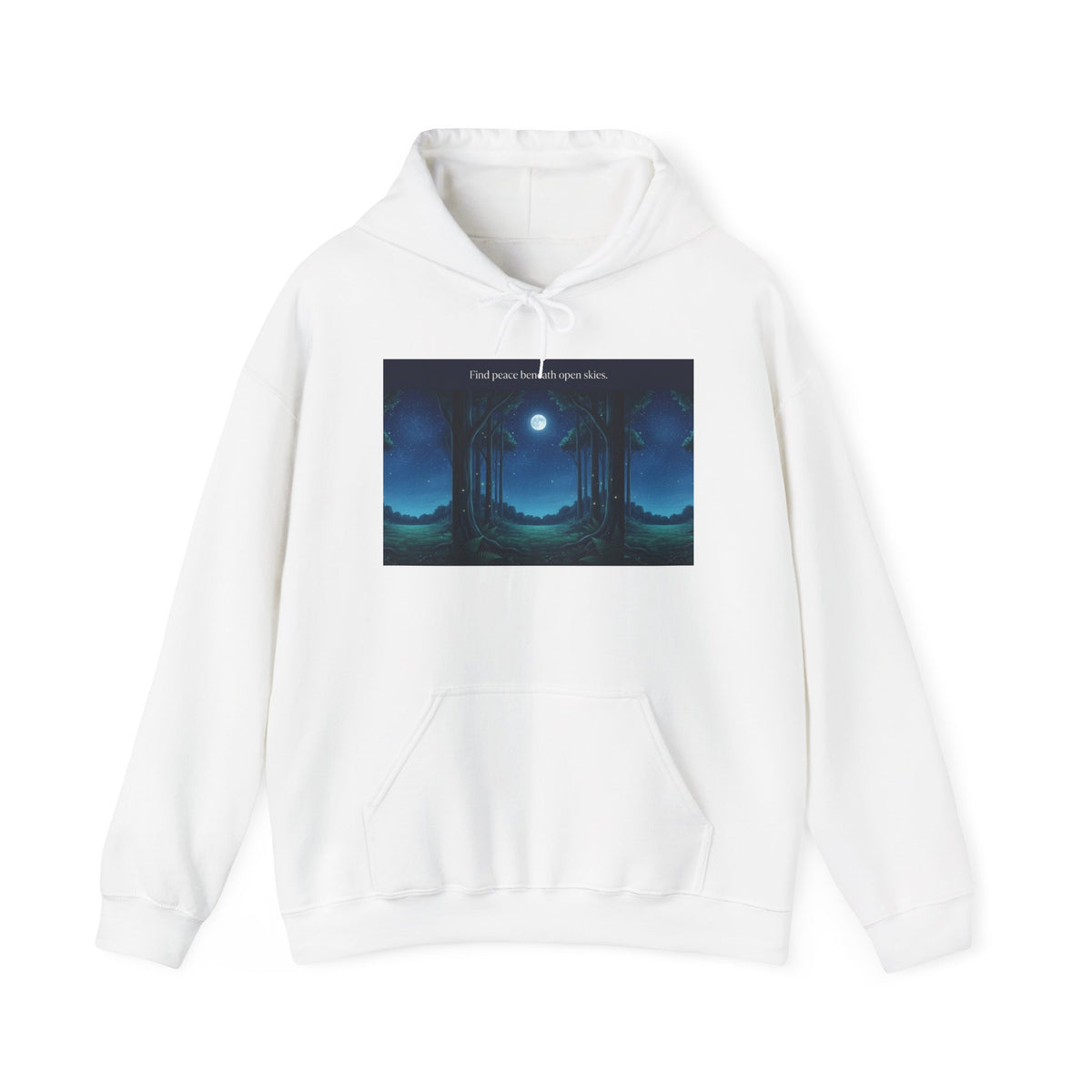 Moonlit Forest Nature Quote Unisex Heavy Blend Hoodie