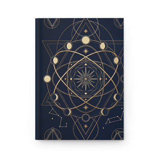 Celestial Geometry Variant 3 Hardcover Journal - Matte Lined Notebook
