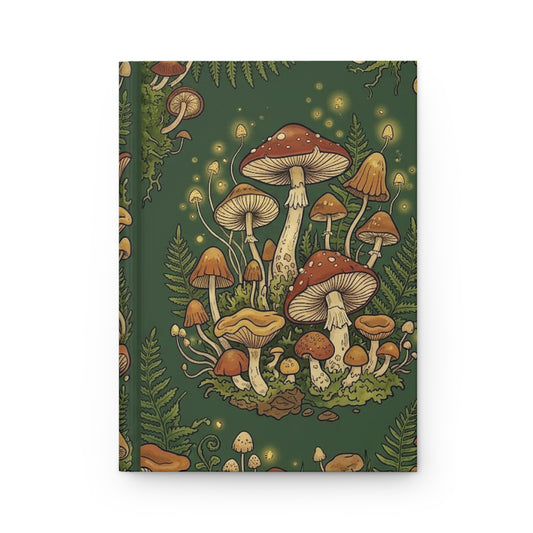 Forest Fungi Hardcover Journal - Matte Lined Notebook
