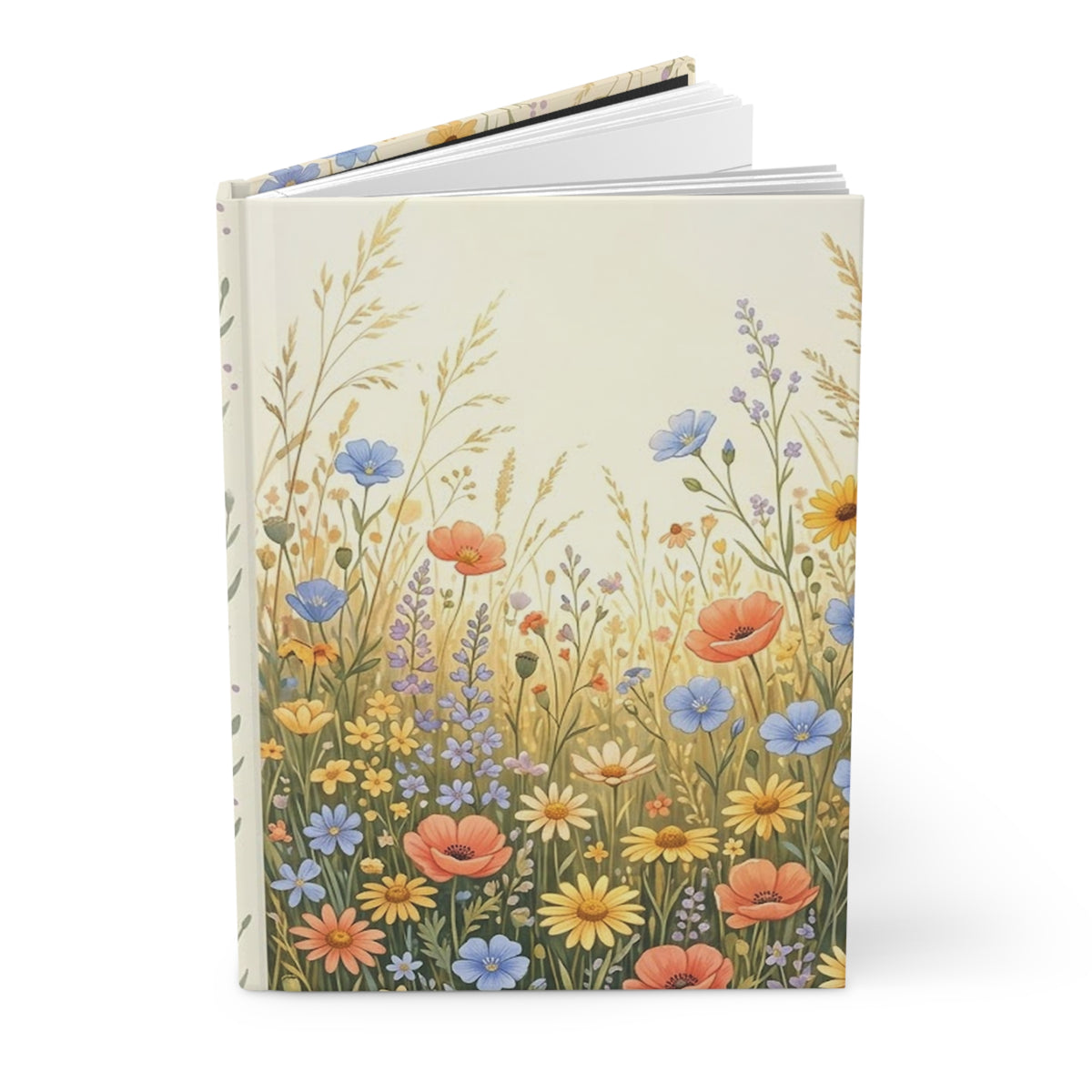 Sunlit Wildflowers Variant 1 Hardcover Journal - Matte Lined Notebook