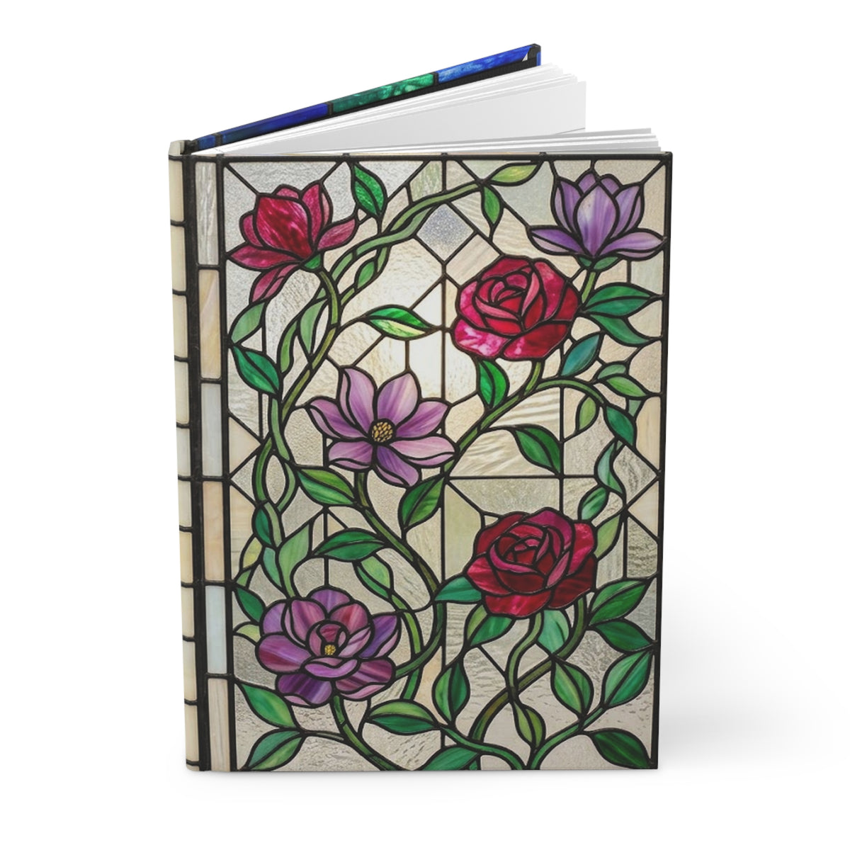 Stained Glass Garden Variant 1 Hardcover Journal - Matte Lined Notebook