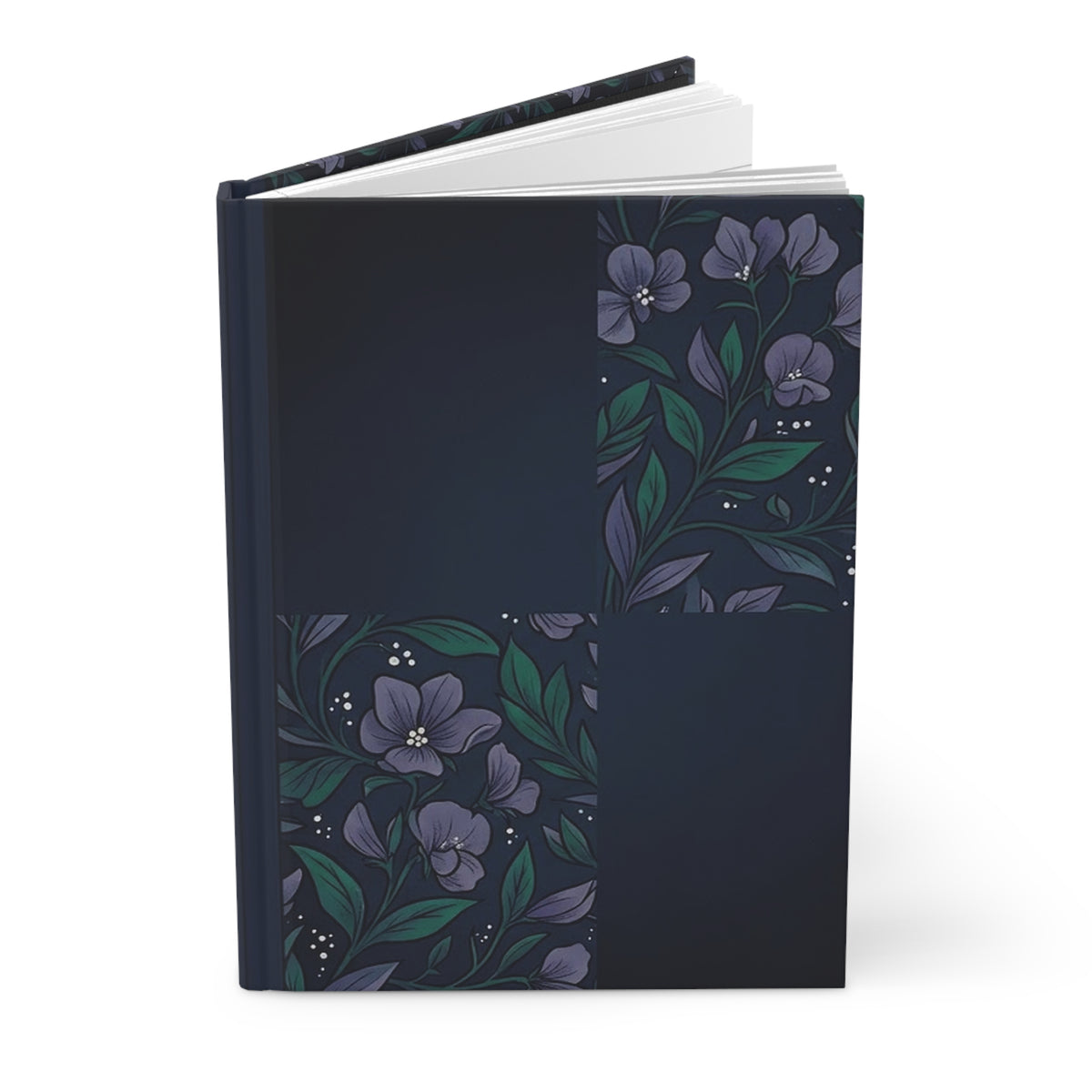 Midnight Botanicals Variant 4 Hardcover Journal - Matte Lined Notebook