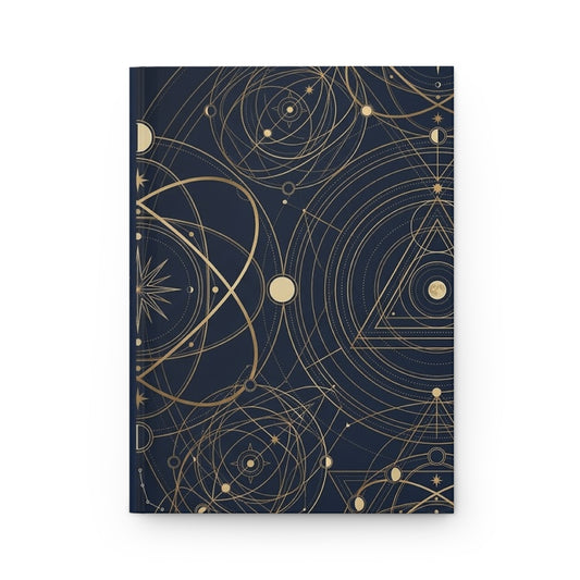Celestial Geometry Variant 4 Hardcover Journal - Matte Lined Notebook