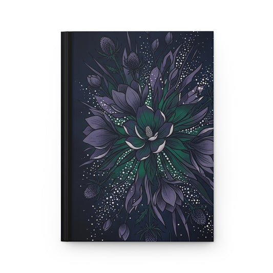 Midnight Botanicals Variant 3 Hardcover Journal - Matte Lined Notebook