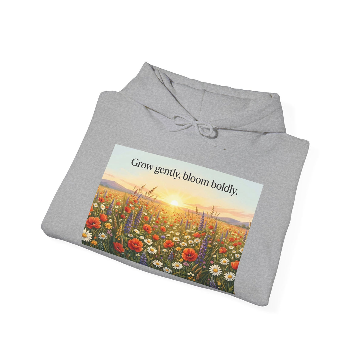 Wildflower Sunrise Nature Quote Unisex Heavy Blend Hoodie