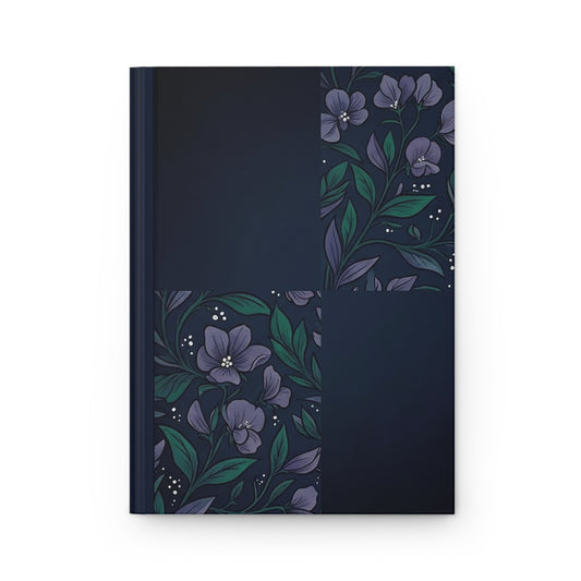 Midnight Botanicals Variant 4 Hardcover Journal - Matte Lined Notebook