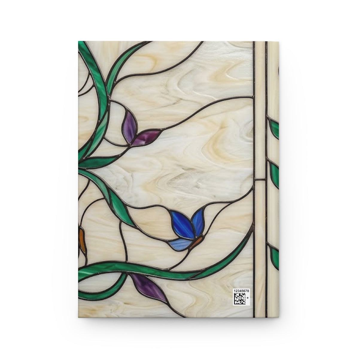 Stained Glass Garden Variant 4 Hardcover Journal - Matte Lined Notebook