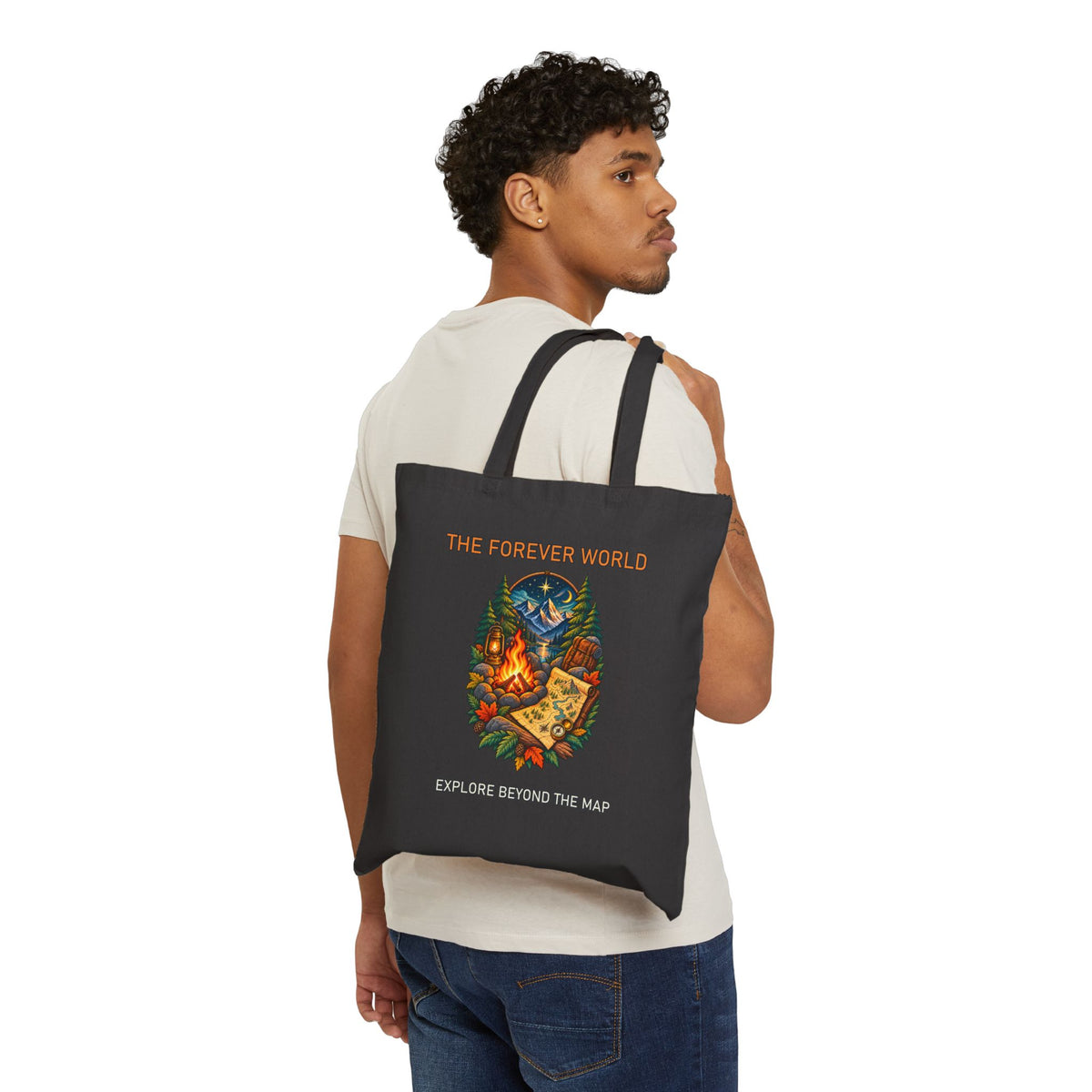 The Forever World Campfire Quest Cotton Canvas Tote Bag