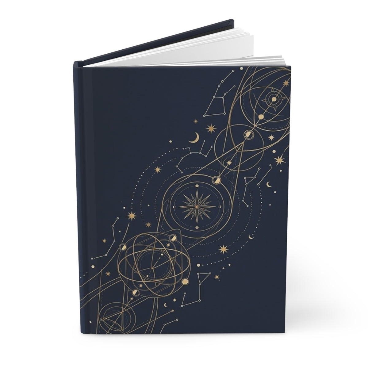 Celestial Geometry Variant 2 Hardcover Journal - Matte Lined Notebook