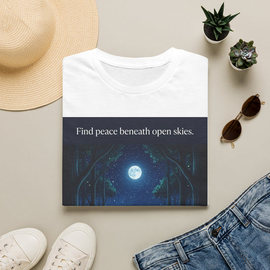 Moonlit Forest Nature Quote Unisex Softstyle T-Shirt