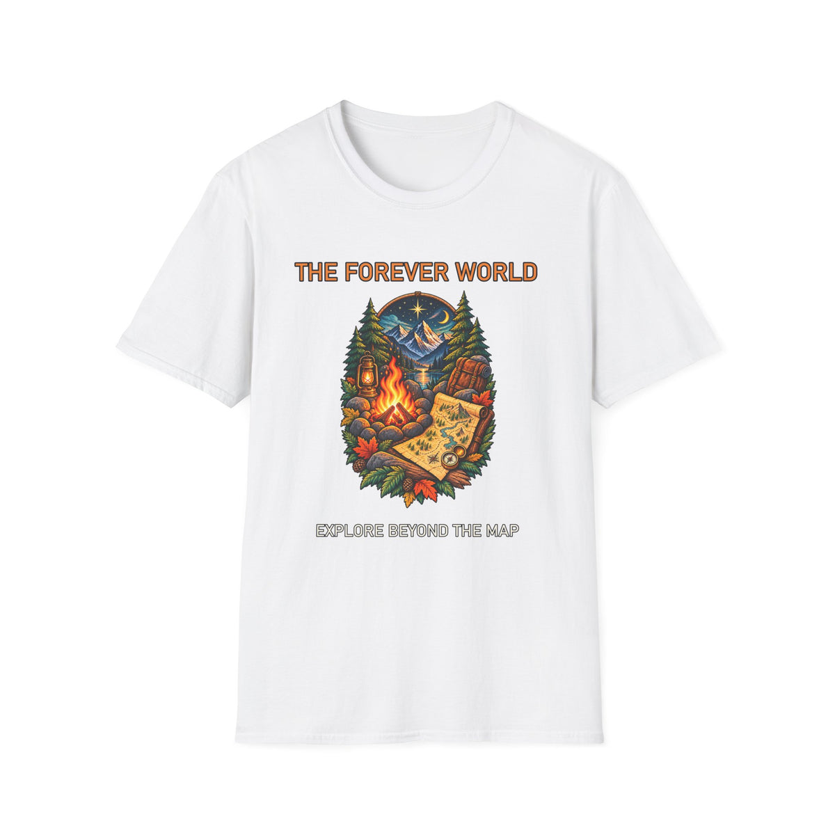 The Forever World Campfire Quest Unisex Softstyle T-Shirt