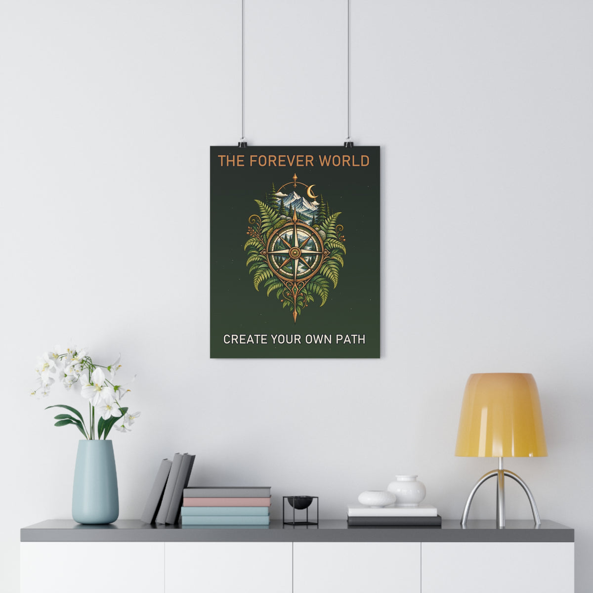 The Forever World Wildlands Compass 16" x 20" Fine Art Paper Poster