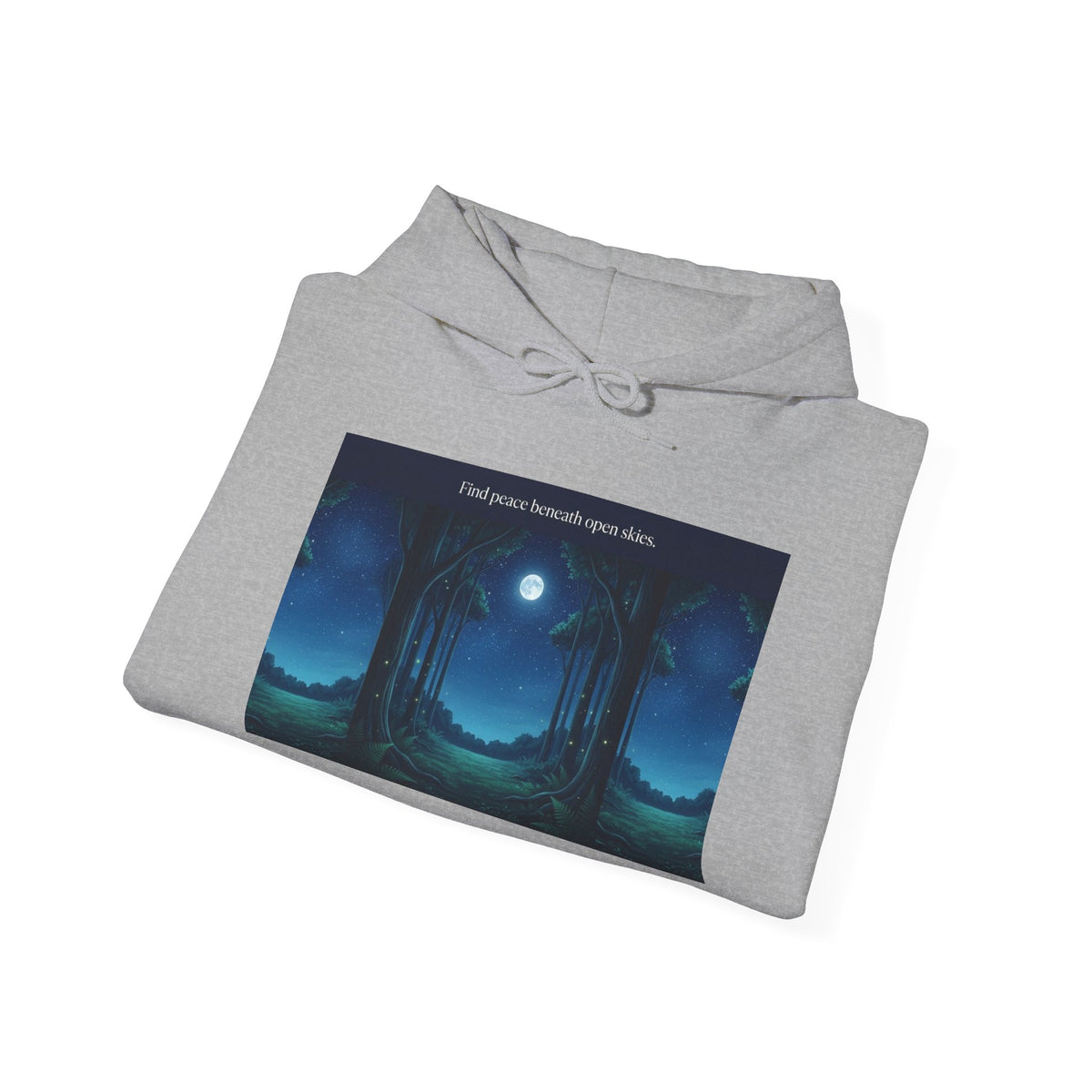 Moonlit Forest Nature Quote Unisex Heavy Blend Hoodie