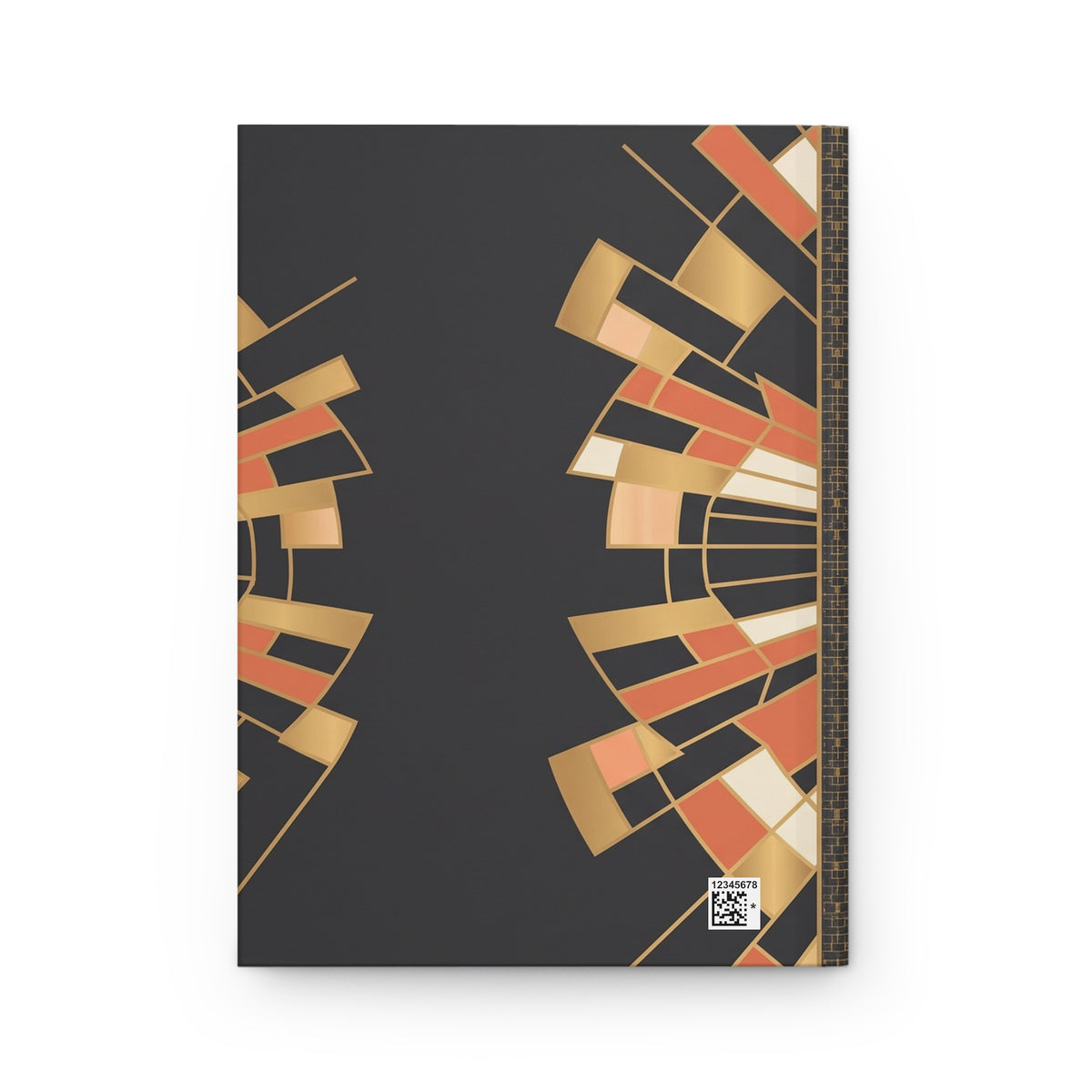 Art Deco Sunrise Variant 3 Hardcover Journal - Matte Lined Notebook
