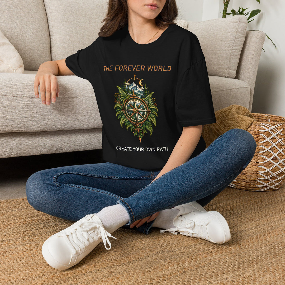 The Forever World Wildlands Compass Unisex Softstyle T-Shirt
