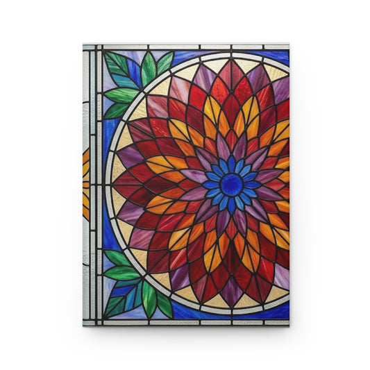 Stained Glass Garden Variant 5 Hardcover Journal - Matte Lined Notebook