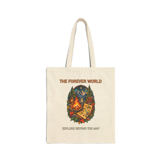 The Forever World Campfire Quest Cotton Canvas Tote Bag