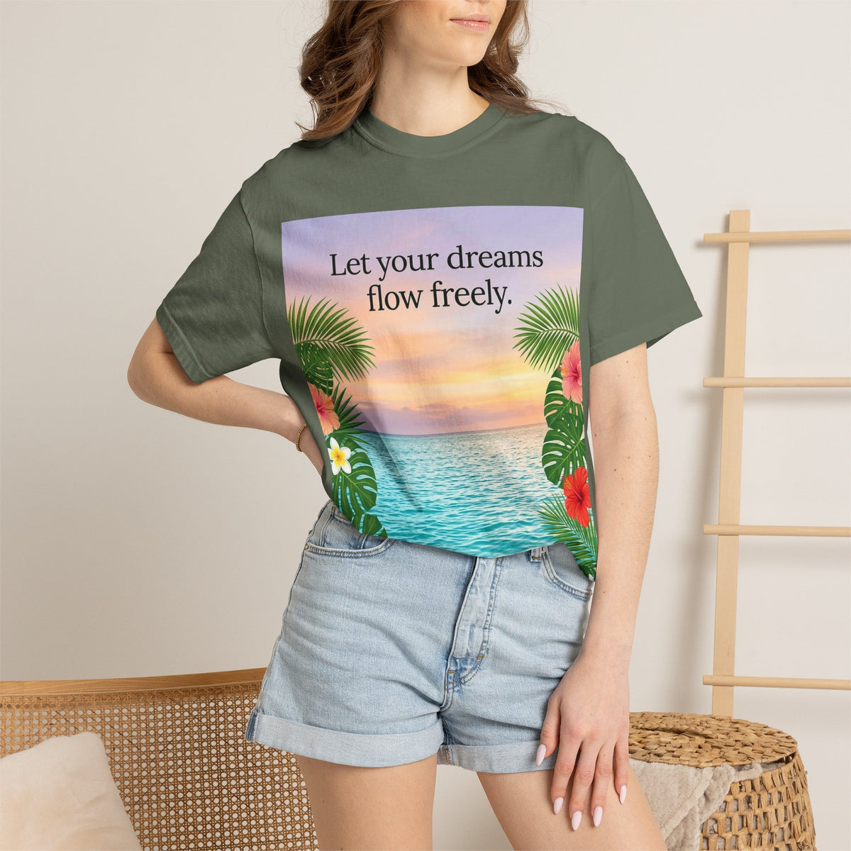 Tropical Ocean Premium Garment-Dyed T-Shirt | Comfort Colors 1717