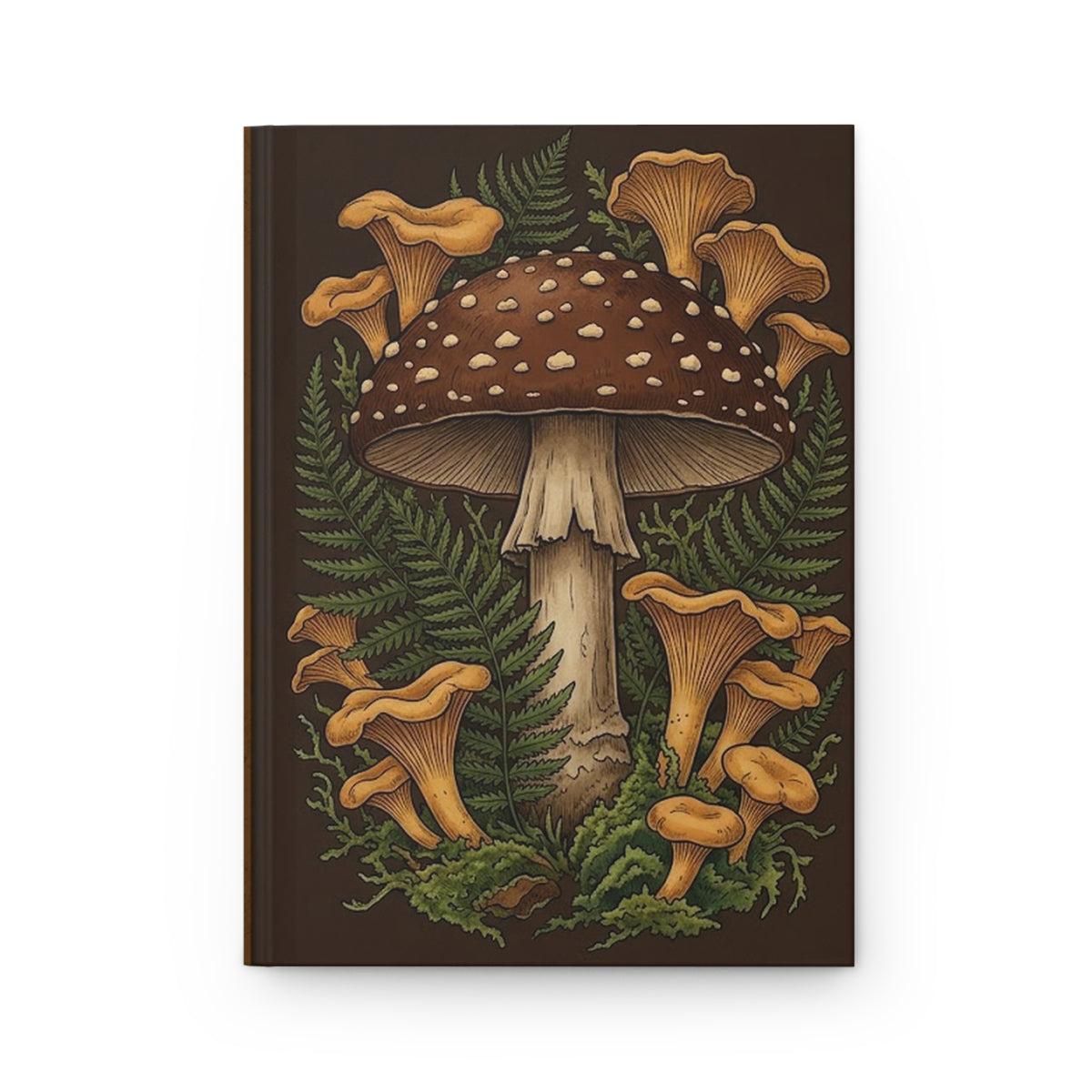 Forest Fungi Variant 3 Hardcover Journal - Matte Lined Notebook