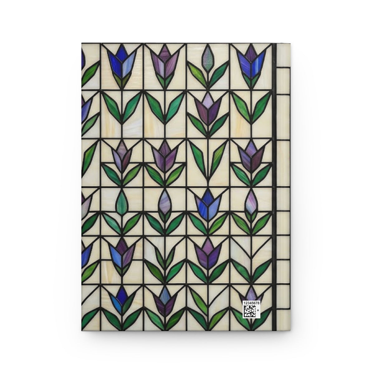 Stained Glass Garden Variant 3 Hardcover Journal - Matte Lined Notebook