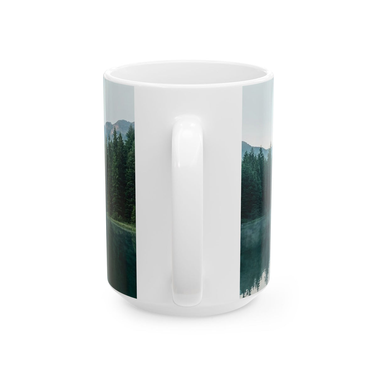 Mountain Lake Nature Quote Ceramic Mug