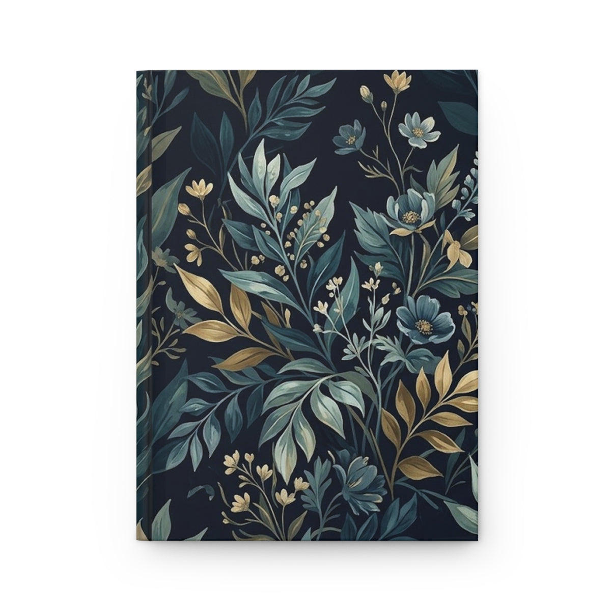 Midnight Botanicals Hardcover Journal - Matte Lined Notebook