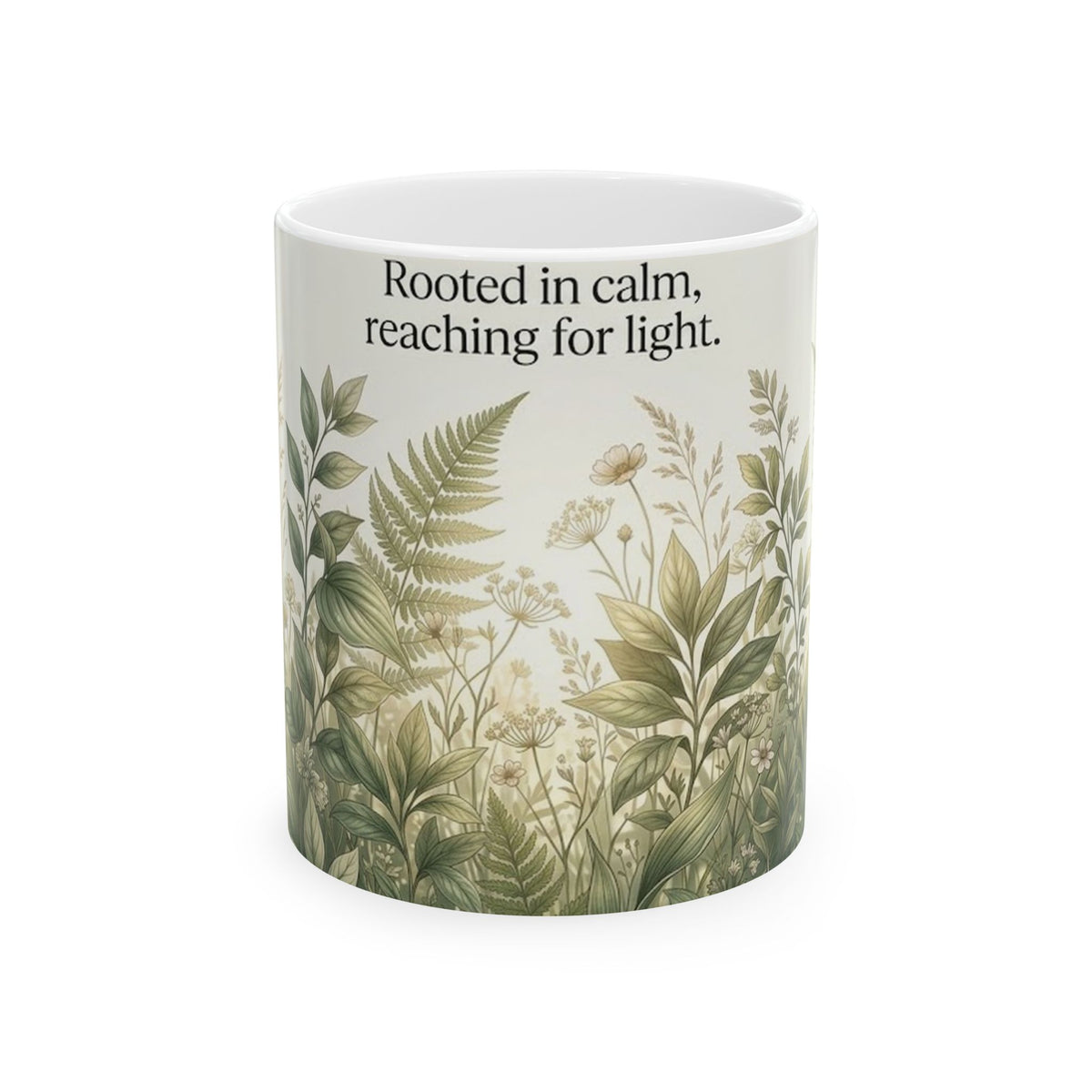 Botanical Meadow Nature Quote Ceramic Mug