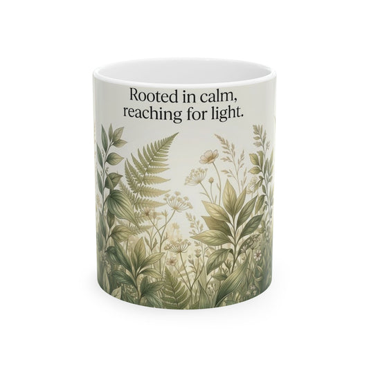 Botanical Meadow Nature Quote Ceramic Mug