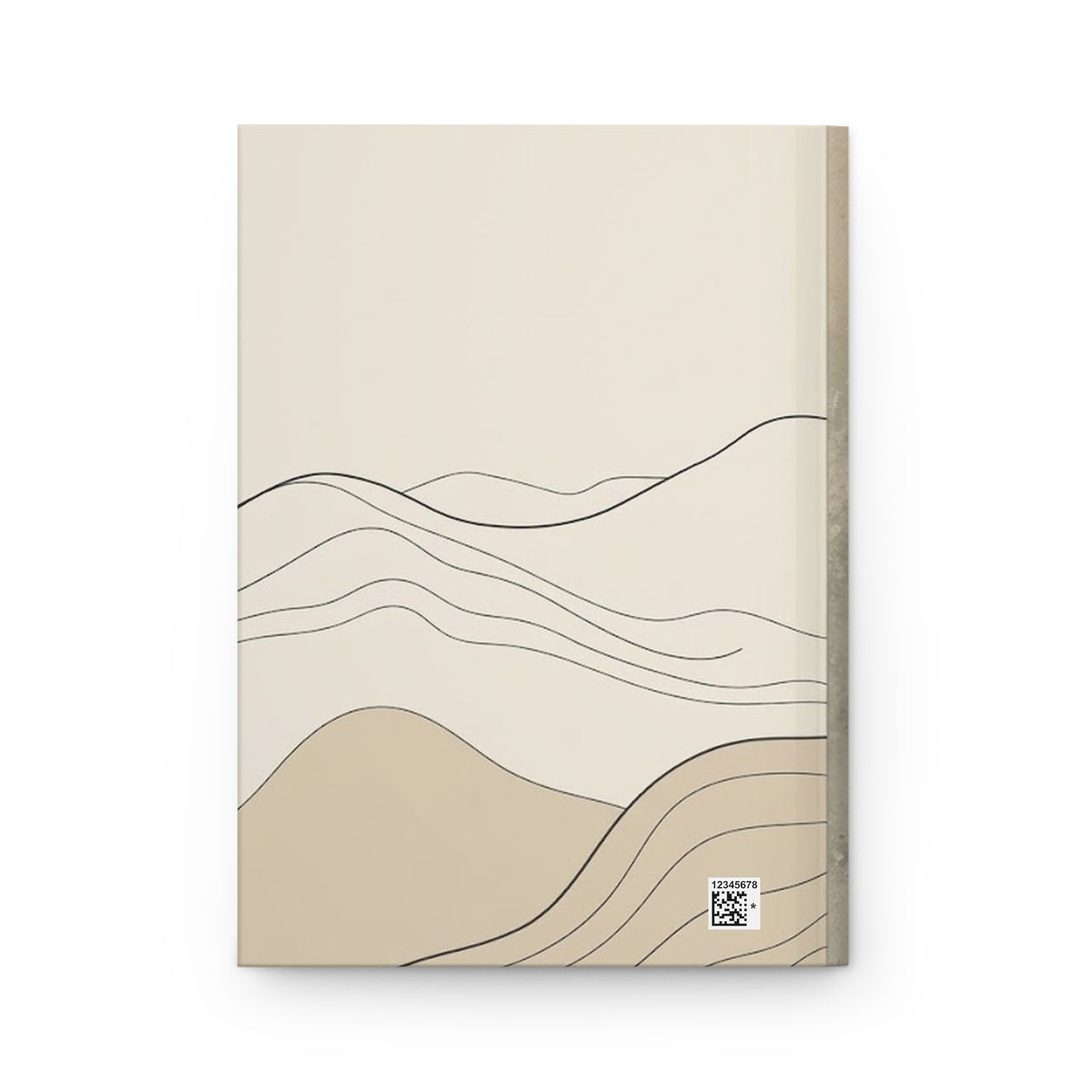 Abstract Topography Variant 3 Hardcover Journal - Matte Lined Notebook