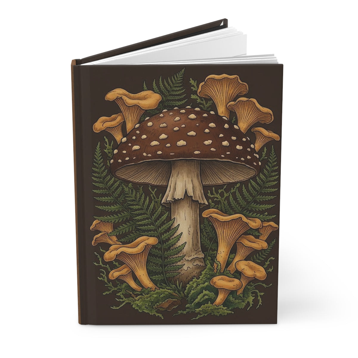 Forest Fungi Variant 3 Hardcover Journal - Matte Lined Notebook