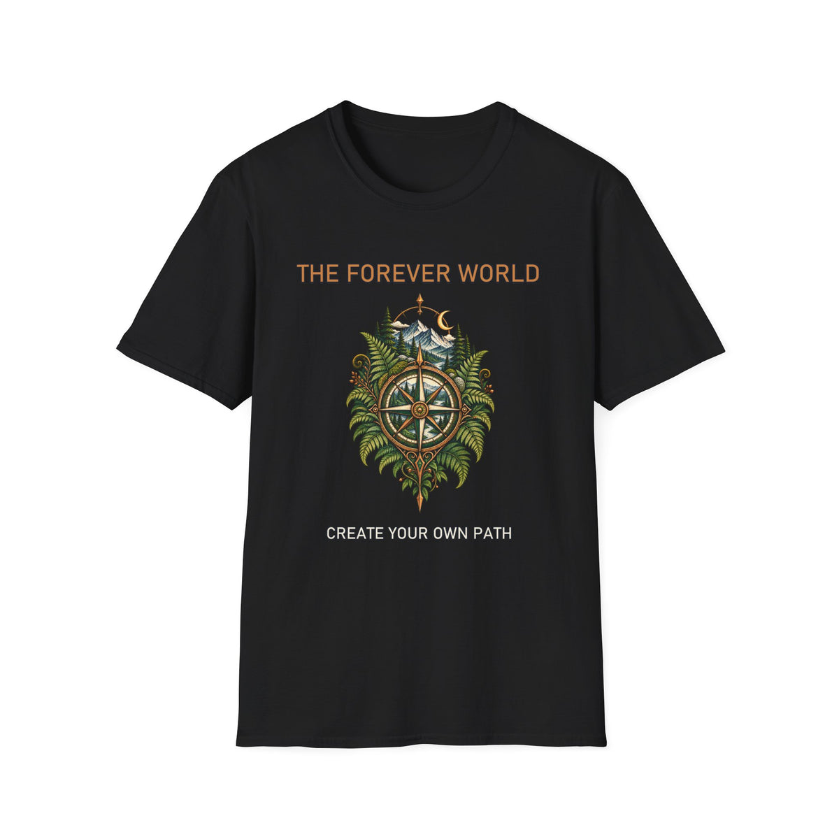 The Forever World Wildlands Compass Unisex Softstyle T-Shirt