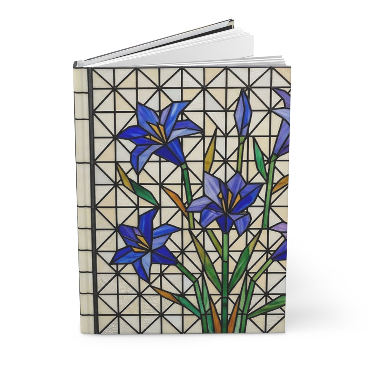 Stained Glass Garden Variant 3 Hardcover Journal - Matte Lined Notebook