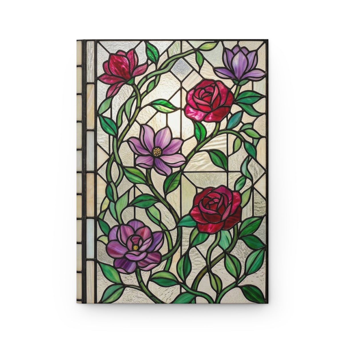 Stained Glass Garden Variant 1 Hardcover Journal - Matte Lined Notebook