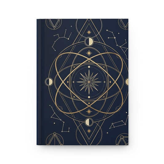 Celestial Geometry Variant 1 Hardcover Journal - Matte Lined Notebook