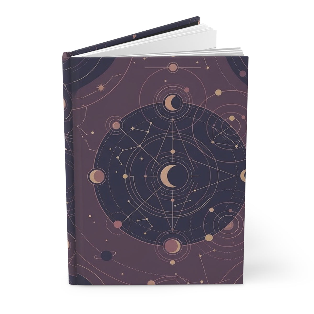 Celestial Geometry Hardcover Journal - Matte Lined Notebook