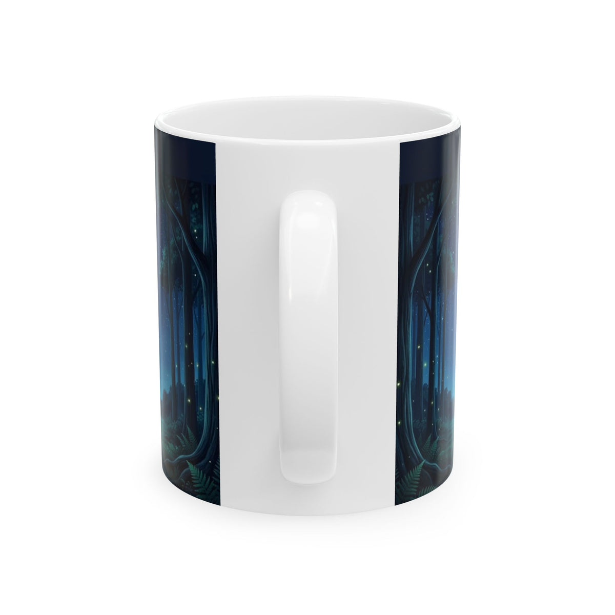 Moonlit Forest Nature Quote Ceramic Mug