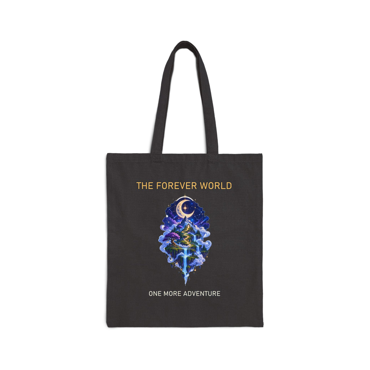 The Forever World Starlit Expedition Cotton Canvas Tote Bag