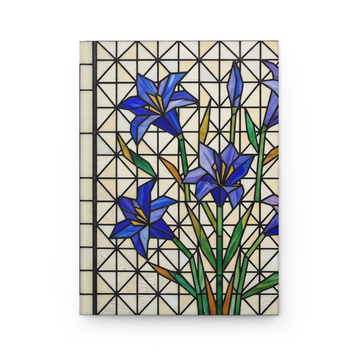 Stained Glass Garden Variant 3 Hardcover Journal - Matte Lined Notebook