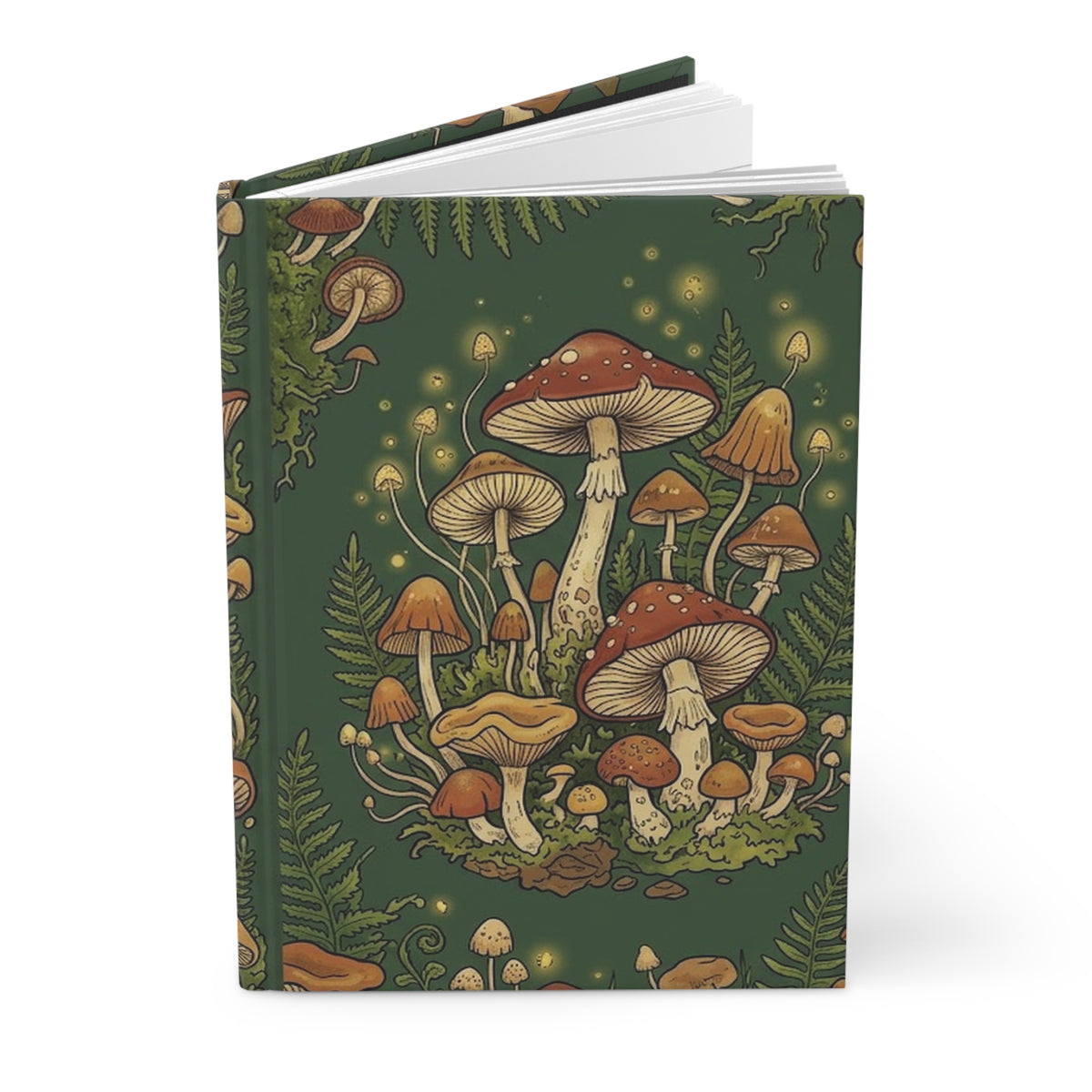 Forest Fungi Hardcover Journal - Matte Lined Notebook