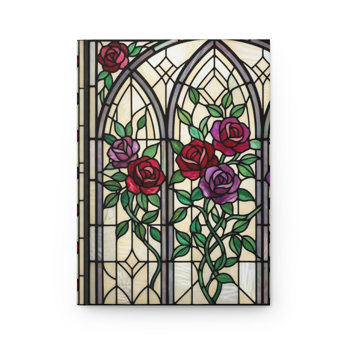 Stained Glass Garden Variant 2 Hardcover Journal - Matte Lined Notebook