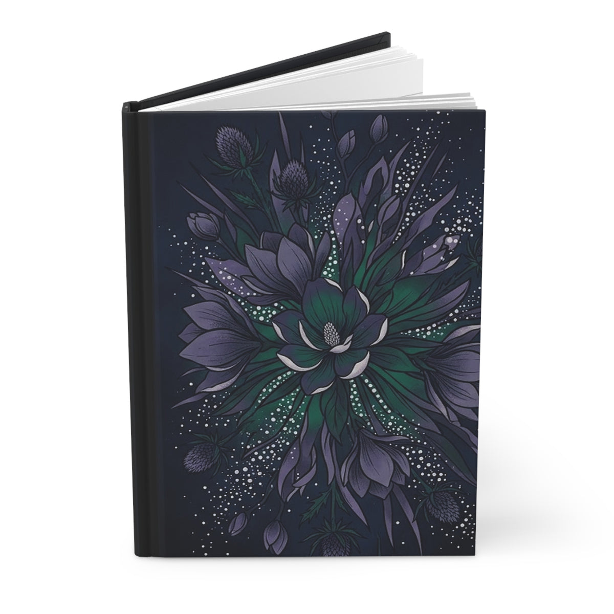 Midnight Botanicals Variant 3 Hardcover Journal - Matte Lined Notebook