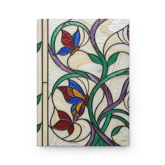 Stained Glass Garden Variant 4 Hardcover Journal - Matte Lined Notebook