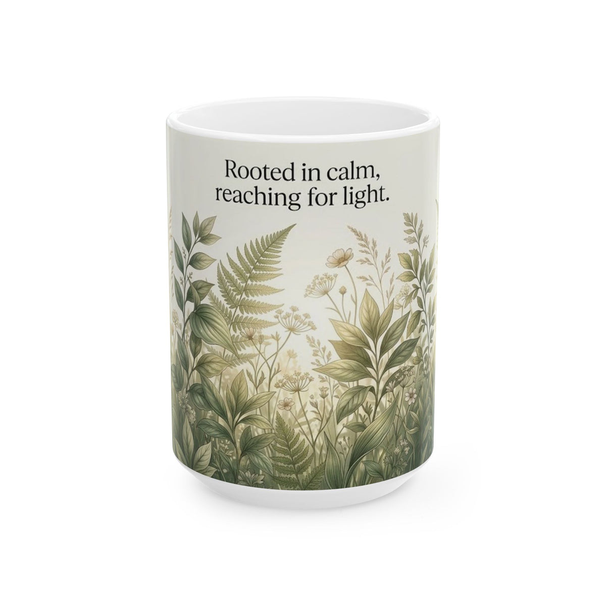 Botanical Meadow Nature Quote Ceramic Mug